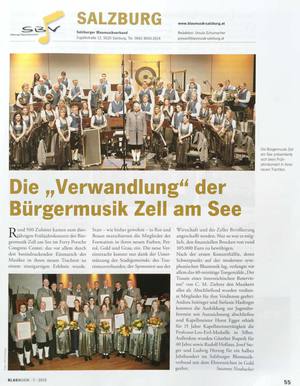 Bericht: Blasmusik Österreich, Ausgabe Mai 2015