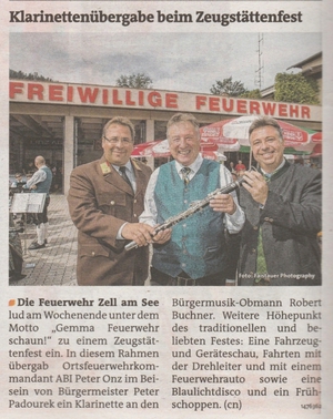 Bericht: Bezirksblätter Pinzgau 16./17.September 2015, Seite 16