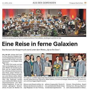 Bericht: Pinzgauer Nachrichten 14. April 2016, Seite 19